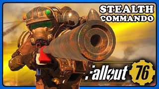 Fallout 76 Bloodied Stealth Commando 2024 Evaporate your Enemies META Build [upl. by Ellevel]