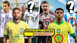 Los 16 NUEVOS CRACKS que llevan los DORSALES MÁS ICÓNICOS y BIZARROS en la Euro y COPA América 👕⚽ [upl. by Rosenquist28]