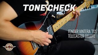 TONE CHECK Fender Vintera 70s Telecaster Deluxe Guitar Demo  No Talking [upl. by Hplodur972]