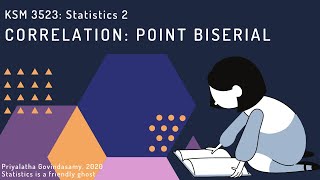 Correlation analysis Point biserial [upl. by Eciened]