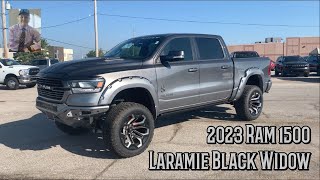 2023 Ram 1500 Laramie Black Widow [upl. by Ynaitirb]