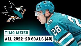 Timo Meier 28 All 40 Goals of the 202223 NHL Season [upl. by Aivila]