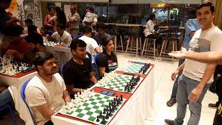 Chess Simul at Merwans  Kshitish  Bangalore Chess Club [upl. by Nyrok]