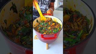 Easy To Make Try This Local Stew amp Waterleaf cooking recipe shorts shortsafrica [upl. by Notfa882]