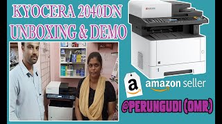 amazon dealer purchesed xerox machine for additional bussiness kyocera m2040dn unboxing amp demo [upl. by Tips336]