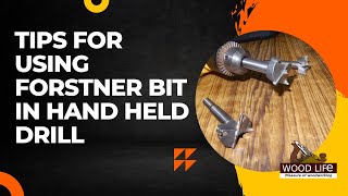 How to use Forstner bit in Handheld Drill  Tips for using forstner bit in hand held drill machine [upl. by Ailee45]