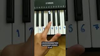 homecoming  Kanye West easy piano tutorial showing how to play just main melody [upl. by Groome]