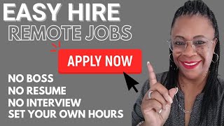 Easy Hire Remote Jobs 2023  No Experience and No Interviews [upl. by Hazaki17]