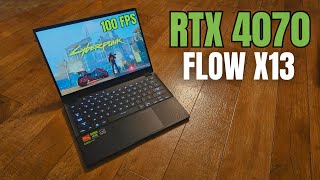 Asus ROG Flow X13 2023 GAMING BENCHMARKS RTX 4070  Ryzen 9 7940HS [upl. by Airdnahc762]