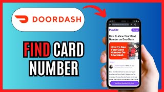 How To Find Card Number On DoorDash 2024 [upl. by Ninon]