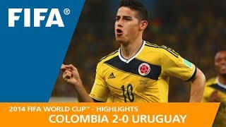 Colombia v Uruguay  2014 FIFA World Cup  Match Highlights [upl. by Oelak453]