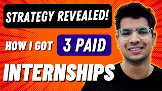 How To Get Paid Internships Off Campus  My Story amp Secret Strategy  Ayushman Pandita Hindi [upl. by Vihs905]