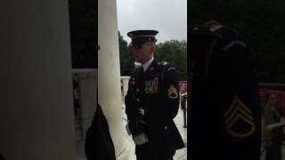 Cadets laying a wreath at the Tomb of the Unknown Soldier [upl. by Quinta]