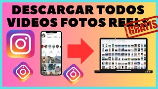 ✅Como descargar TODOS los videos reel fotos de instagram en 2 clicks 2023 [upl. by Sivrahc672]