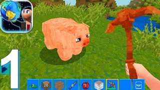 EarthCraft 3D Block Craft amp World Exploration  Gameplay Walkthrough Part 1 Android iOS [upl. by Vola267]