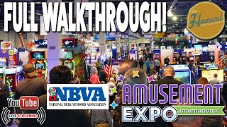 Live From The NBVA ￼Amusement International Expo 2023 Walkthrough Video [upl. by Aicercul]