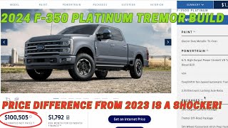 2023 Ford F350 Tremor vs 2024 Ford F350 Tremor pricing and option differences I was shocked [upl. by Cherie]