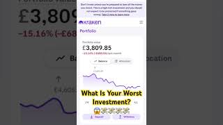 What is your Worst Investment investing relationship marriage crypto cryptocurrency dogecoin [upl. by Irrehc]