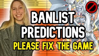 YuGiOh Banlist Predictions  Will They Fix The Game Summer 2024  SP Giveaway [upl. by Eilerua405]