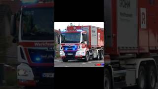 jede Menge Bullhorn Turbolöscher Werkfeuerwehr Röhm Worms [upl. by Eimia]