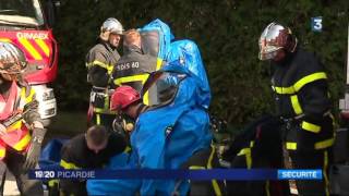 Exercice PPI Brenntag Amiens  27 03 2017  France 3 Picardie [upl. by Clarisse]