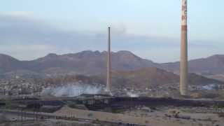 ASARCO Smelter Smokestacks Demolition  El Paso T [upl. by Ynahteb]