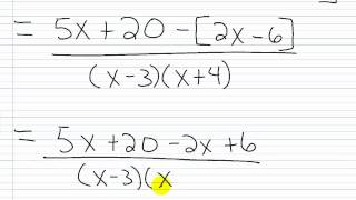 How to Add and Subtract Rational Expressions [upl. by Noseimaj]