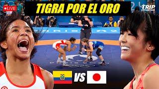 EN VIVO NARRACION ECUATORIANA TIGRA YEPEZ MEDALLA DE PLATA 🇪🇨  LUCHA 53KG JJOO PARIS 2024 [upl. by Enyahs]