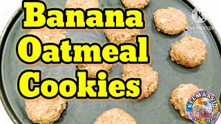 3 Ingredients Banana Oatmeal Cookies foodhealthyoatsReemarvincookinglifestyles [upl. by Liagibba730]