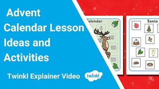 Advent Calendar Lesson Ideas and Activities [upl. by Ellora]