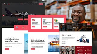 How to create a Shipping Website Using WordPress and Elementor Introduction [upl. by Nanoc]