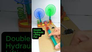 Double Hydraulic Lift • Dc Motor Fan  dcmotor tech youtubeshorts motor fan dcmotorproject [upl. by Lyrrad]