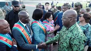 L’arrivée du Président Félix Tshisekedi et son meeting à Lubumbashi [upl. by Merat]