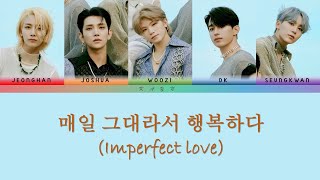 【繁】SEVENTEEN  Imperfect Love『韓英中字羅馬認聲』歌詞 [upl. by Olnay]