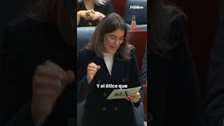 Manuela Bergerot de Más Madrid a Ayuso quotSu novio tiene la Puerta del Sol en casaquot [upl. by Aniuqaoj]