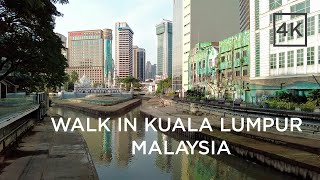 Day walk in Kuala Lumpur Malaysia  River of Life Kolam Biru Merdeka Square 4k [upl. by Dibbrun]