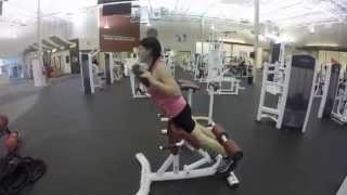 Hyperextensions with reverse fly [upl. by Nicolina102]