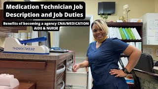 Medication Technician Job Description and job Duties  Benefits of Agency Nursing  Scrub Shopping [upl. by Cesare]