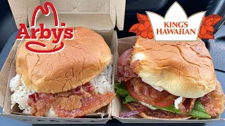 Arby’s King’s Hawaiian Brown Sugar Bacon Turkey Sandwich amp Brown Sugar Bacon BLT Sandwich [upl. by Enniotna889]