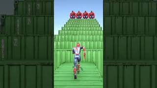 GTA 5 Epic Ragdolls  SpiderMan JumpsFails ep1850 shorts [upl. by Chil]