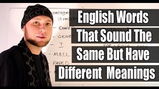 English Lesson on Homophones  Same Sound Different Meaning PART 1 [upl. by Minerva363]