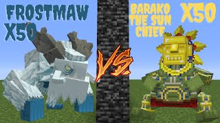 Barako the Sun Chief VS FROSTMAW Mowzies Mobs  Minecraft Mob Battle 1165 [upl. by Anisor]