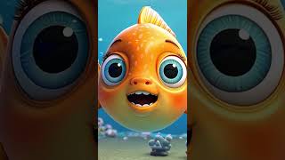 Tiny Fish Big Adventurebaby fish baby shark kids song nursery rhymes3D animation [upl. by Ainesey]