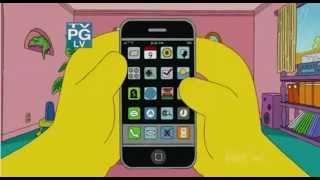 Sigla Simpson Homer con IPhone [upl. by Etnwahs411]