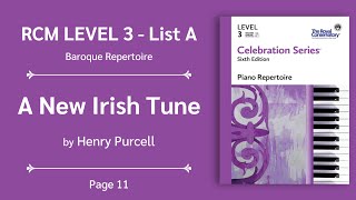 RCM Level 3  A New Irish Tune  Henry Purcell [upl. by Bonns]