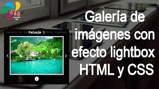 Galería de imágenes con efecto lightbox solo con HTML y CSS [upl. by Neros]