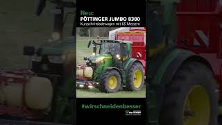 Neu Pöttinger Jumbo 8380 Kurzschnittladewagen mit 65 Messern  Wyss Ittigen [upl. by Silado]