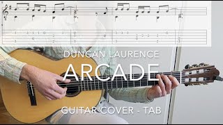 Arcade Duncan Laurence Guitar Cover tab [upl. by Des]