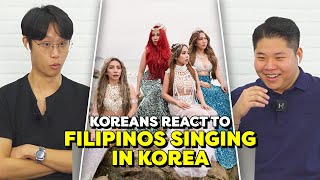 🇰🇷Koreans React to Filipinos in Korean Singing Shows  4th Impact Sarah Elio Sephy Francisco [upl. by Annocahs650]