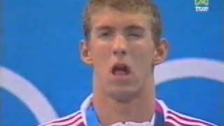 Michael Phelps  Athens 2004 400 IM Podium [upl. by Worthington]